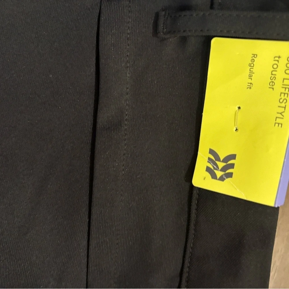 Men's All In Motion Black 360 Lifestyle Trouser Pants Sz-36x30 NWT Reg Fit